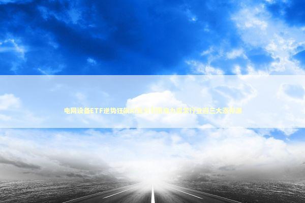 电网设备ETF逆势狂飙AI算力引爆电力需求行业迎三大涨停潮