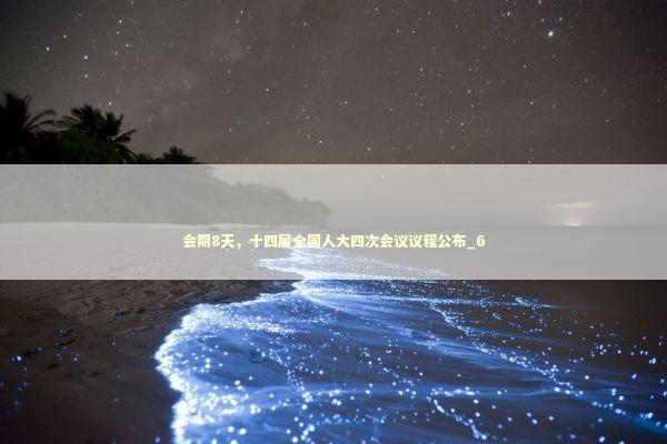 会期8天，十四届全国人大四次会议议程公布_6