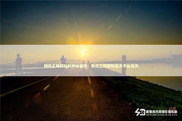 揭开正规网站的神秘面纱：教你三招辨别官方平台真伪